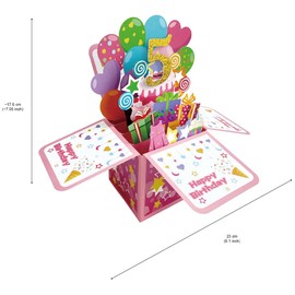 scicent Funny Birthday Card Son 5th Birthday Cards to a Special Son On Your 5th Birthday 3D Pop Up Birthday Card for Boys and Girls Size 16 X 17.5cm - 22915