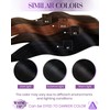 LaaVoo Real Hair Bondings Black 60 cm Bonding Extensions Black