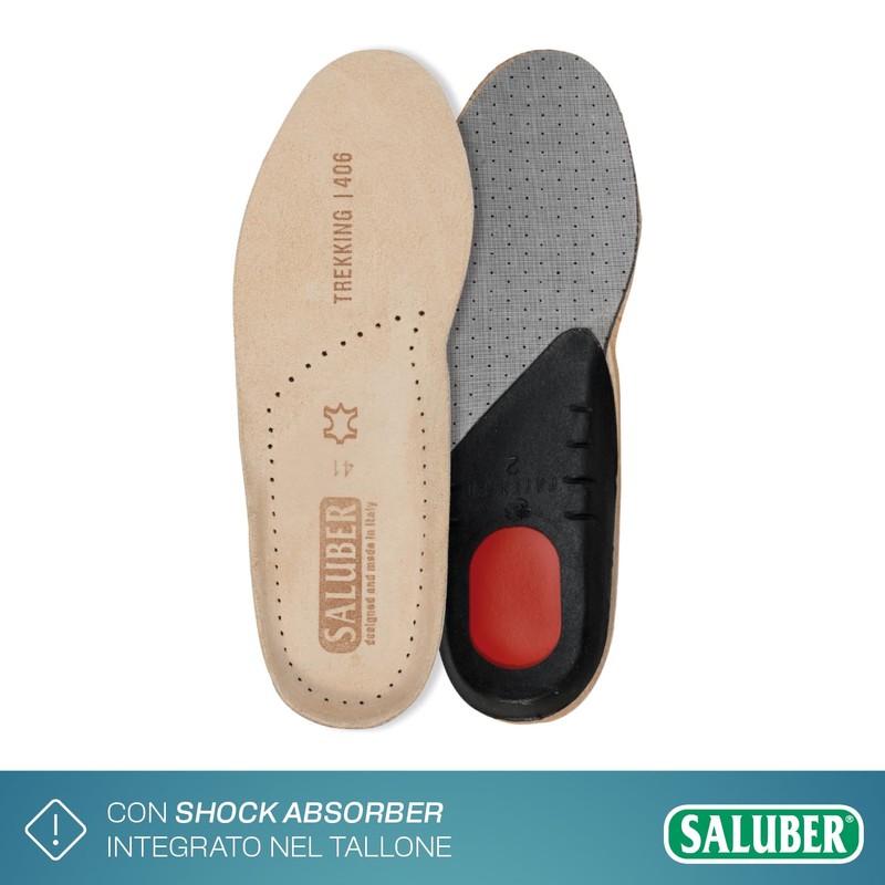 Saluber Active 406 Insoles - Premium Poron+ Insoles for Shock