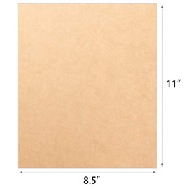 HningBuyox 300 PC Kraft Paper Sheets, Brown Printer Paper, 120g Double Size Brown Stationery Paper for Arts Craft, Drawing, DIY Projects, Invitation, Laser Inkjet Printer Compatible, 8.5 x 11 Inch