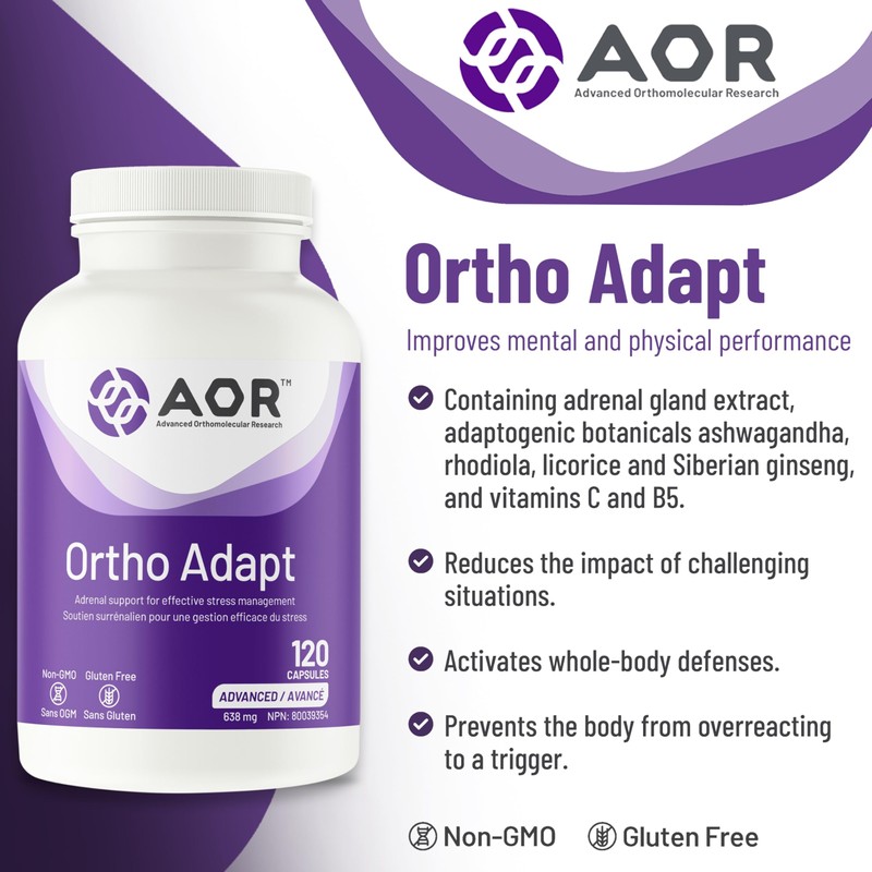 AOR AOR Ortho Adapt 638mg, 120 Caps 30-Day Supply -
