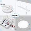 LVWIT 18 W LED Round Ceiling Light, IP65 Waterproof Bathroom