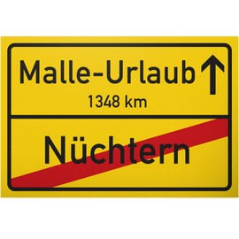 DankeDir! Malle Holiday Sign Place Sign 30 x 20 cm Funny Gift Idea Birthday Gift Best Friend Small Gift Men Mallorca Party Decoration Drinking Games