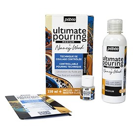 Pebeo Ultimate Pouring Medium Kit - 250ml - Transparent 3 - Art and Crafts Supplies - For Use with Acrylic Paint