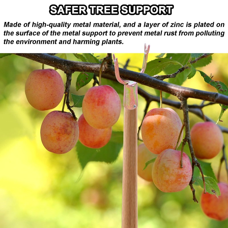 10 Pcs Metal Tree Support, Tree Straightening Device, Branch Crutch