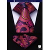 HISDERN TA5-01S Business Necktie, Square Set, 5 Pieces, Stylish, Gift