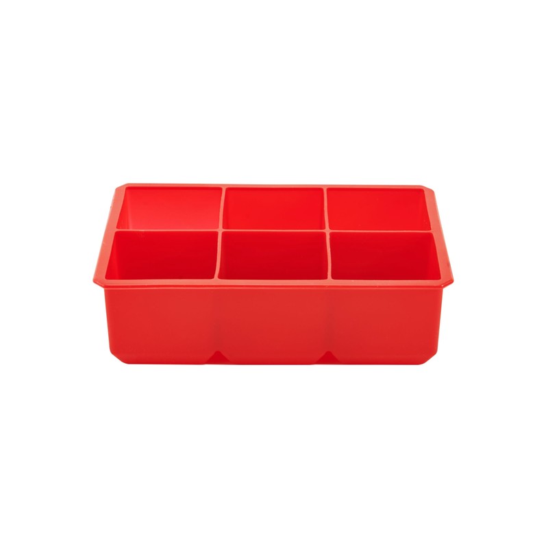Houdini Easy Release Silicone Large Ice Cube Tray 6Ice Cube