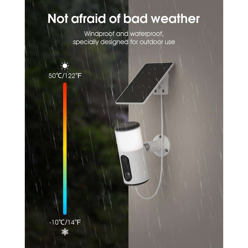ARCCTV Security Cameras Wireless Outdoor with Light 4MP Floodlight Camera