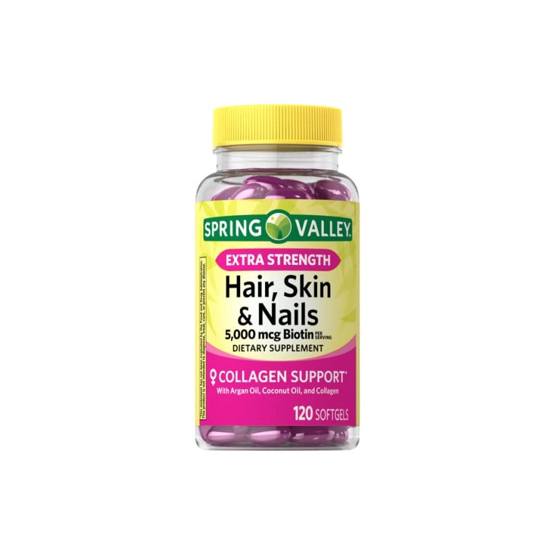 Anexa Spring Valley Extra Strength Biotin Hair, Skin & Nails