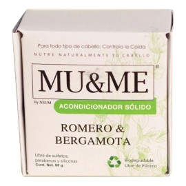 Acondicionador Solido Mu&me Romero & Bergamota 60gr