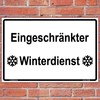 Sign Restricted Winter Service Notice Sign 300 x 200 mm