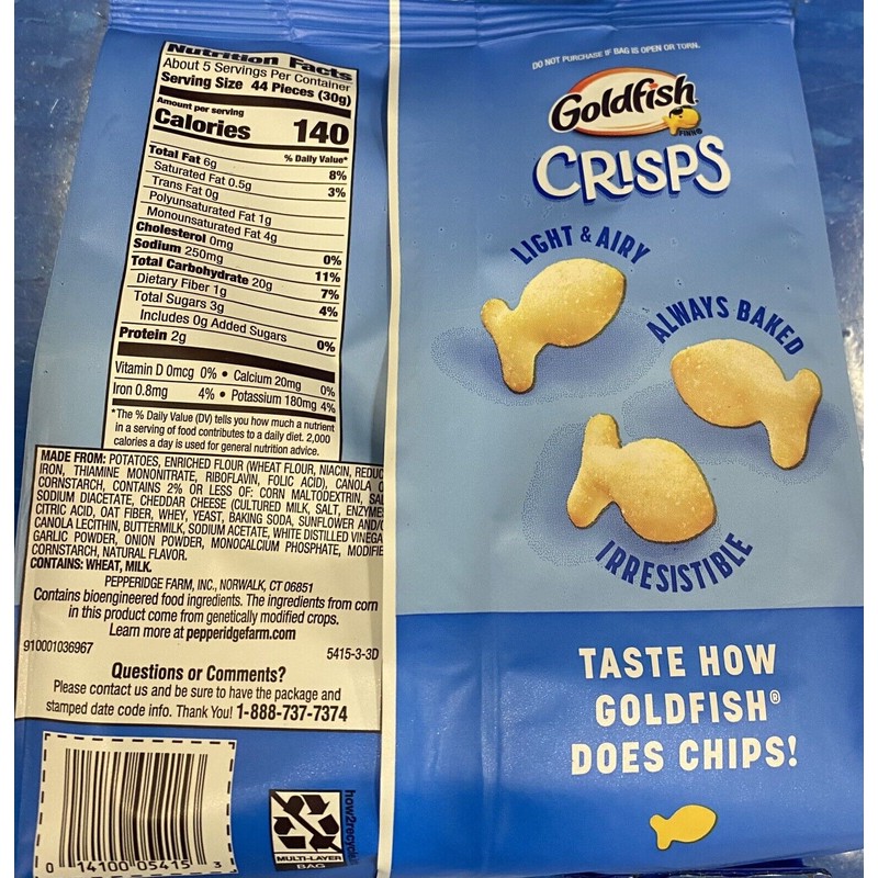 Pepperidge Farm 5x Pepperidge Farm Goldfish Light & Airy Baked