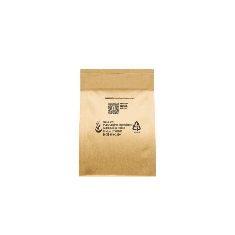 Pure Original Ingredients Ground Cayenne Pepper (1 lb), Spicy Flavor,