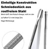 2 Stück Nagelhautschieber und Nagellackschaber,Maniküre Stahl Pusher,Edelstahl-Nagelentferner Dead Nail Pusher,Profi