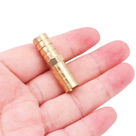 10PCS Brass Hose Fittings 10mm Gas Fittings Straight Hose Pipe Connector for Air Water Oil Gas Fuel Hose Connections