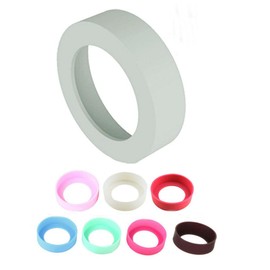 AKOAK Water Bottles Bottom Silicone Sleeve Protective Cover Cap,2.56 Inches,Fit for Cups with Bottom Base Diameter From 2.56 Inches to 2.75 Inches (Light Grey)