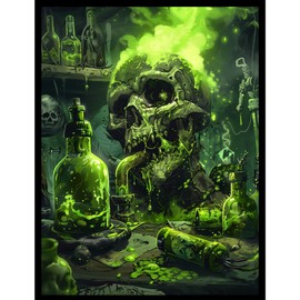 (Green Toxic Poison) - 100ct Matte TCG/MTG Card Art Sleeves
