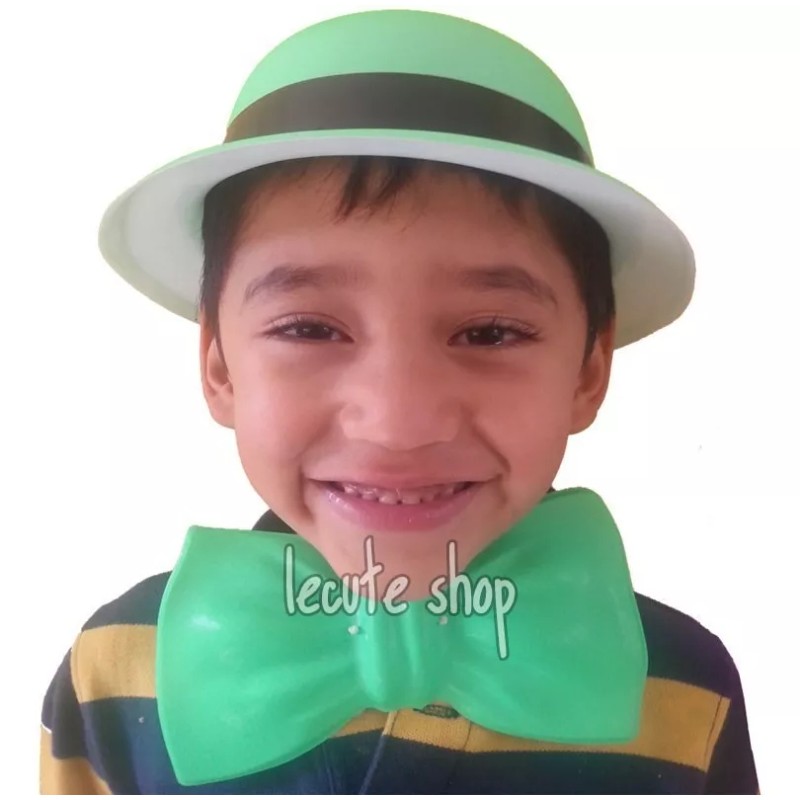 Lecute 40 Moños Neon Fiesta Batucada Corbata Pvc Hora Loca