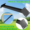 ITULCYO 45°Degree Angle Support Bracket Kit 8PC，Pergola Support Bracket Inside