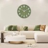 Wall Clock, Stylish, Silent, Wall Clock, Continuous Second Hand, Woodgrain