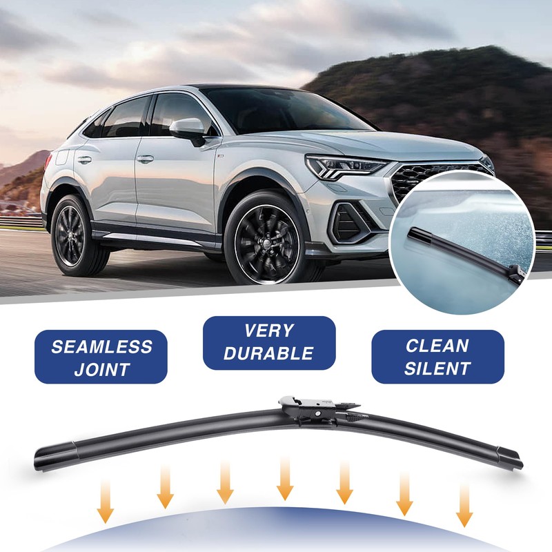 3 Wiper 26"+22"+11" Windshield Wiper Blades Replacement for Ford Explorer