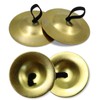 4Pcs Finger Cymbals 5.3cm/2.1in, Finger Zills for Belly Dance, Brass