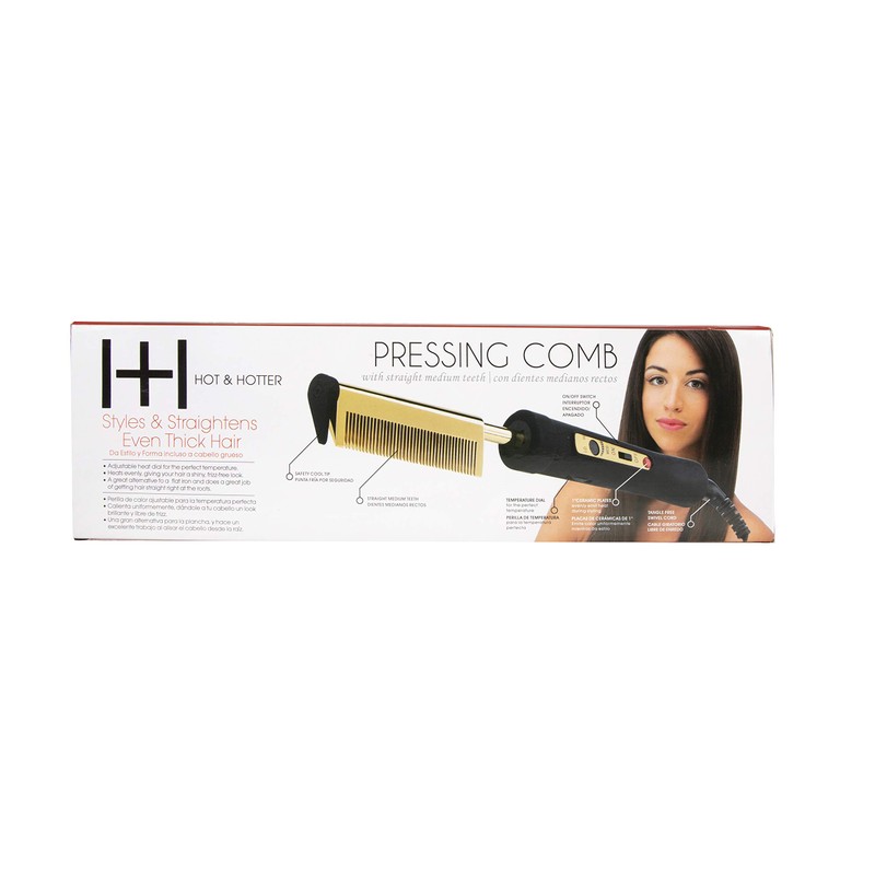 Hot & Hotter Electric Pressing Comb 5838