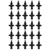 3/4" Fence Finials Fleur De Lis High-Impact Polypropylene Black Finial