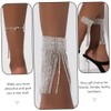 SAFIGLE Djustable Anklet Tassel for Women by Style Silver Foot