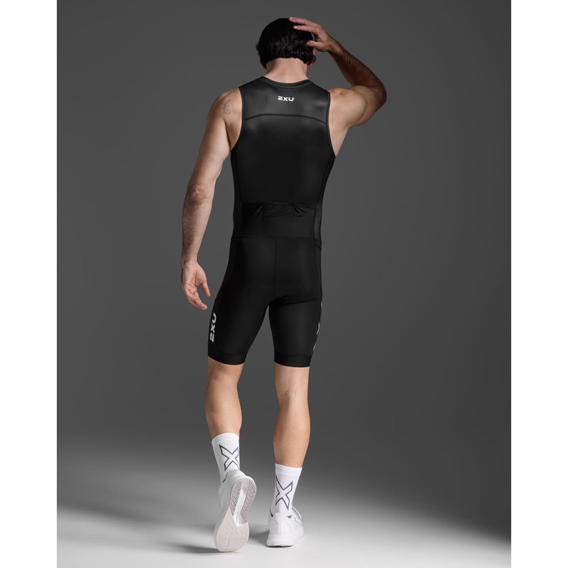 2XU Men's Core Trisuit - Black/White - Small