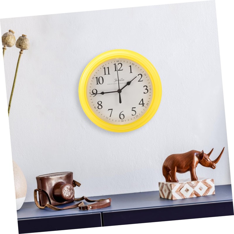 ABOOFAN Non Ticking Wall Clock Round Design Modern Silent Timepiece