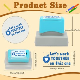 4 Pcs Teacher Stamps for Grading Self-Inking Special Accommodations Stamp Refillable Motivational Encouraging Rubber Stamp for Classroom Back to School Homework Student Dormitory Gifts