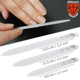 Professional Glass Nail File Set - 3 Pieces for Perfect Nails