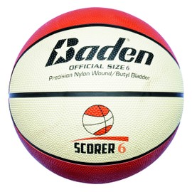 Baden Rubber Replica Match Basketball, Orange/Tan, Size 6