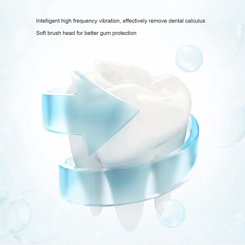 Ultrasonic U Shaped Toothbrushes For Adults High Frequency Vibration Soft