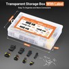 Filluck 349PCS Car Automotive Electrical Wire Connectors 1/2/3/4 Pin 24