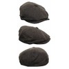 TruClothing Mens Tweed Newsboy Cap Baker Boy Flat Check Grandad