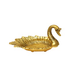 DreamKraft Gold Color Metal Duck Tray for Dryfruit/Decoration/Table Decor Home Decor