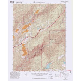 YellowMaps Dutch Flat CA topo map, 1:24000 Scale, 7.5 X 7.5 Minute, Historical, 2000, Updated 2003, 27.2 x 21.9 in - Paper