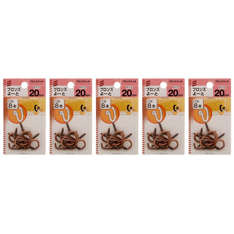 Yawata Screw Bronze Yoto, 0.8 inches (20 mm) (40 pcs)