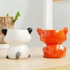 DIYOMR Cute Animal Ceramics Planter Small Succulent Pot Cartoon Shaped