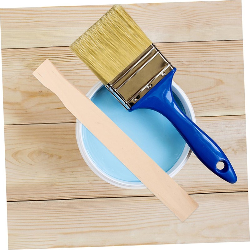 Tofficu 20pcs Wooden Paint Mixing Stick Resin Stir Sticks for