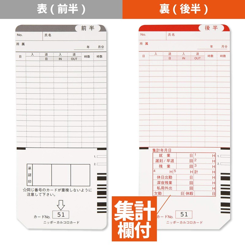 Nippo Time Card for KARORO 100 CARCORO LATEST CAROLO CARD