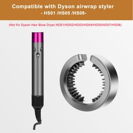 Outer Filter Cover Replacement for Dyson Airwrap HS01 HS05 HS08 Hair Styler, Outer Filter Cage Replacement Parts,Part No. 969760-01,1Pcs Filter Cleaning Brush+1Pcs Outer Filter