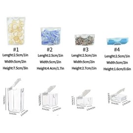 Multi-grid Diamond Arts Colorful Painting Storage Box, Solid Color Diamond Arts Colorful Painting Accessories Beads Jewelry Storage Box, Tools, Crafts, Mother's Day Gift, Gift for Mom, Crafts, Kit Diy:_White_24 grids