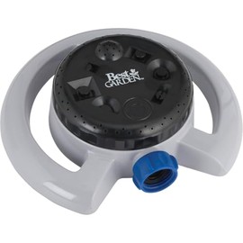 SIM SUPPLY Best Garden Poly Varied Coverage Stationary Turret Sprinkler, Blue & Gray - 1 Each