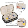 Teamoy Double Layer Jewelry Organizer, Quilted Jewelry Travel Case for
