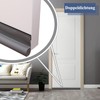2 x 96 cm black draught excluder for doors, draught