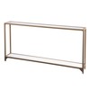 SEI Furniture Bergen Narrow Metal Console Table, Gold