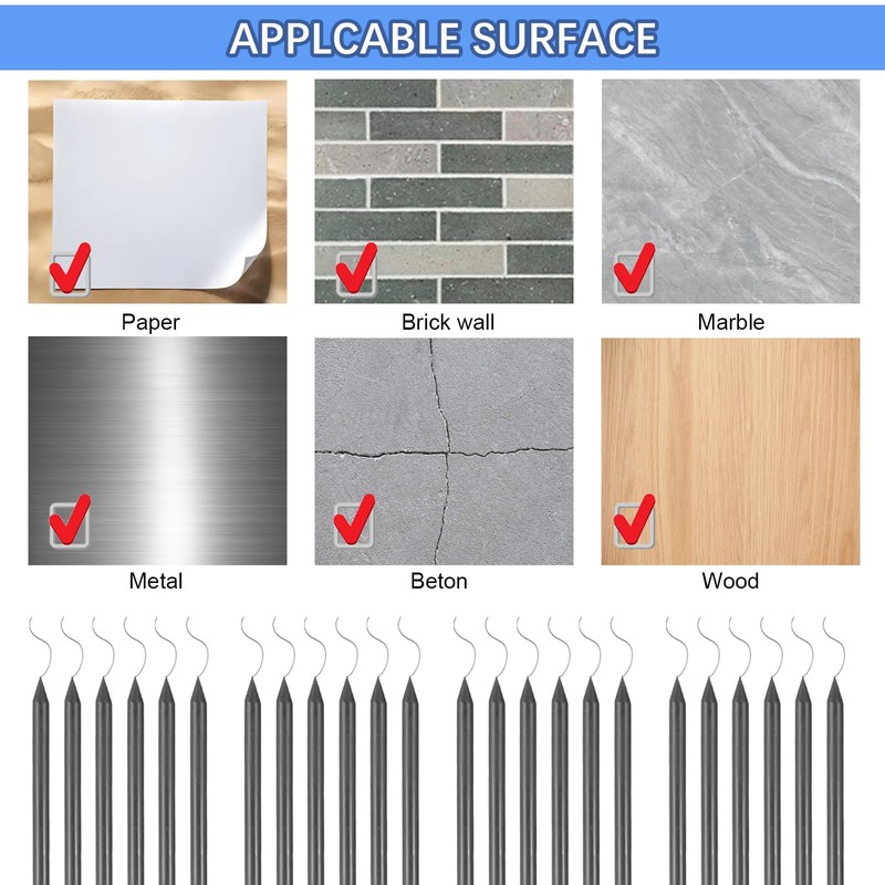 EMYVSVO 36 Pcs Dry Pencil Refills 2.8 mm Black Refill